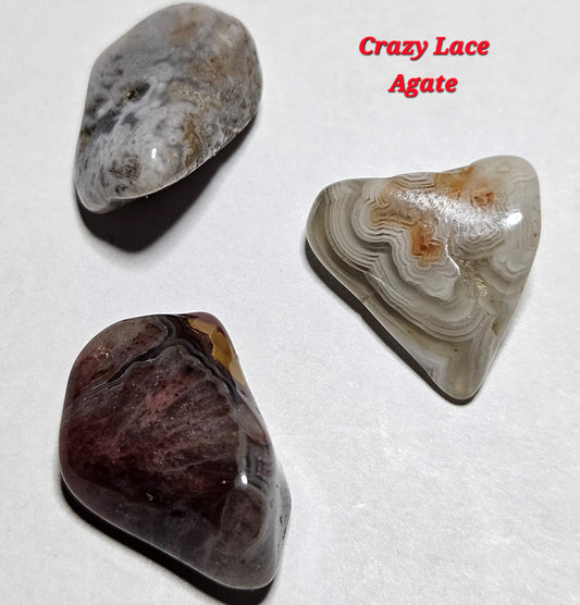 Crazy Lace Agate Tumble (S)
