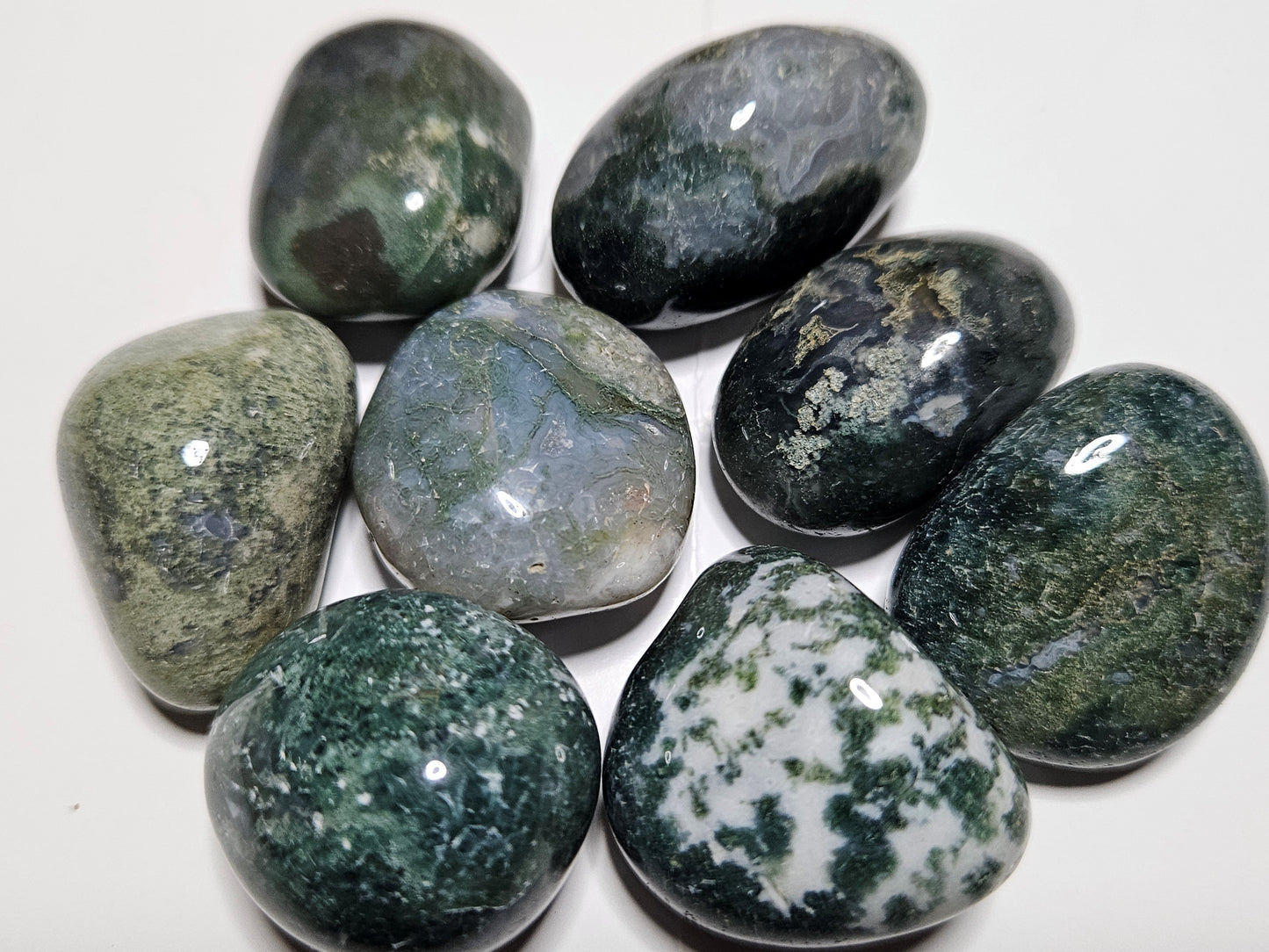 Moss Agate Tumble Stones