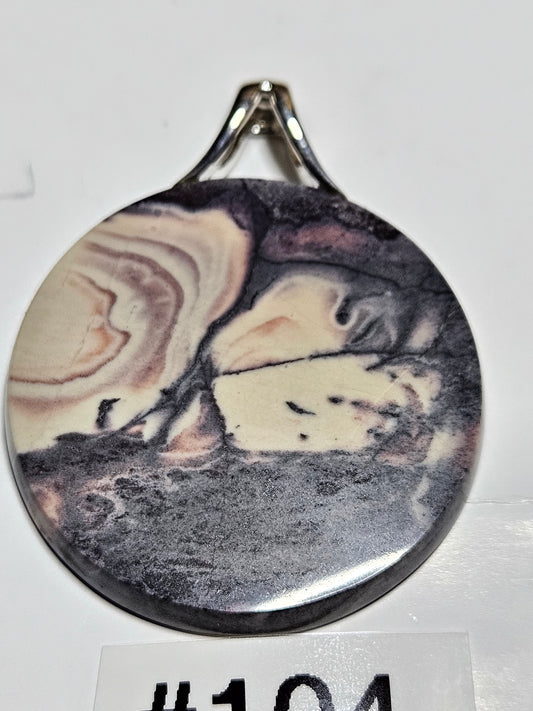 Porcelain Jasper Pendant #104