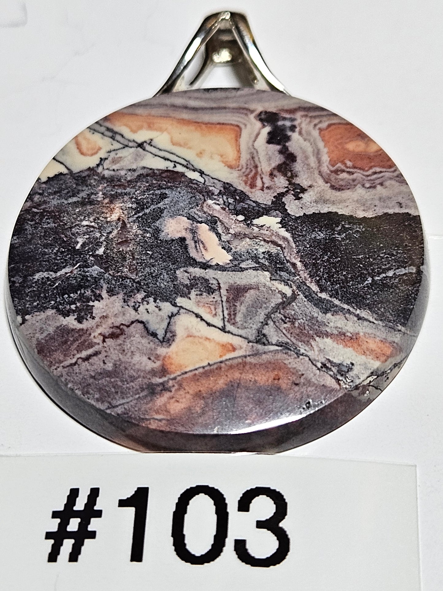 Porcelain Jasper Pendant #103