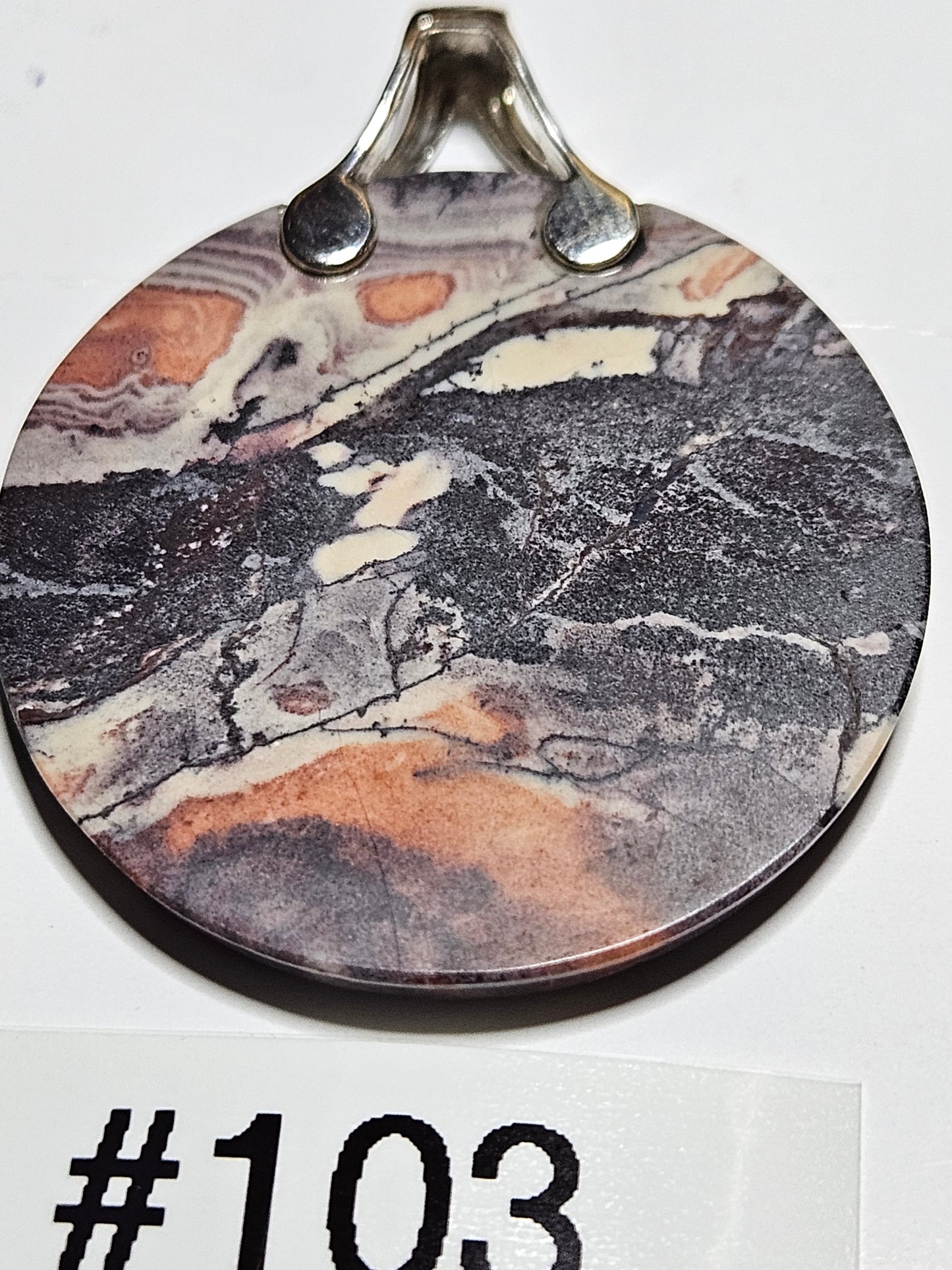 Porcelain Jasper Pendant #103