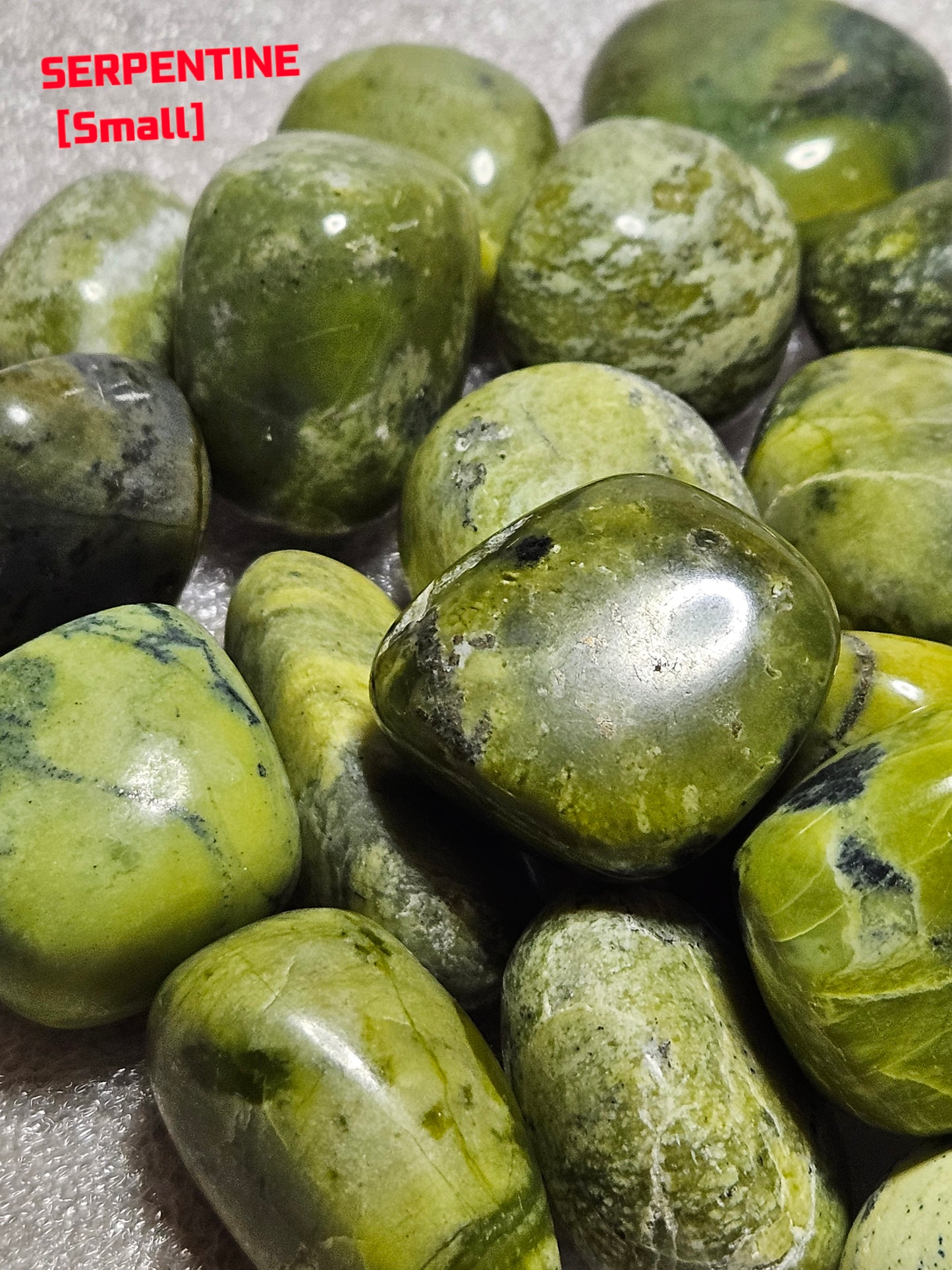 Serpentine Tumble Stones - Peru