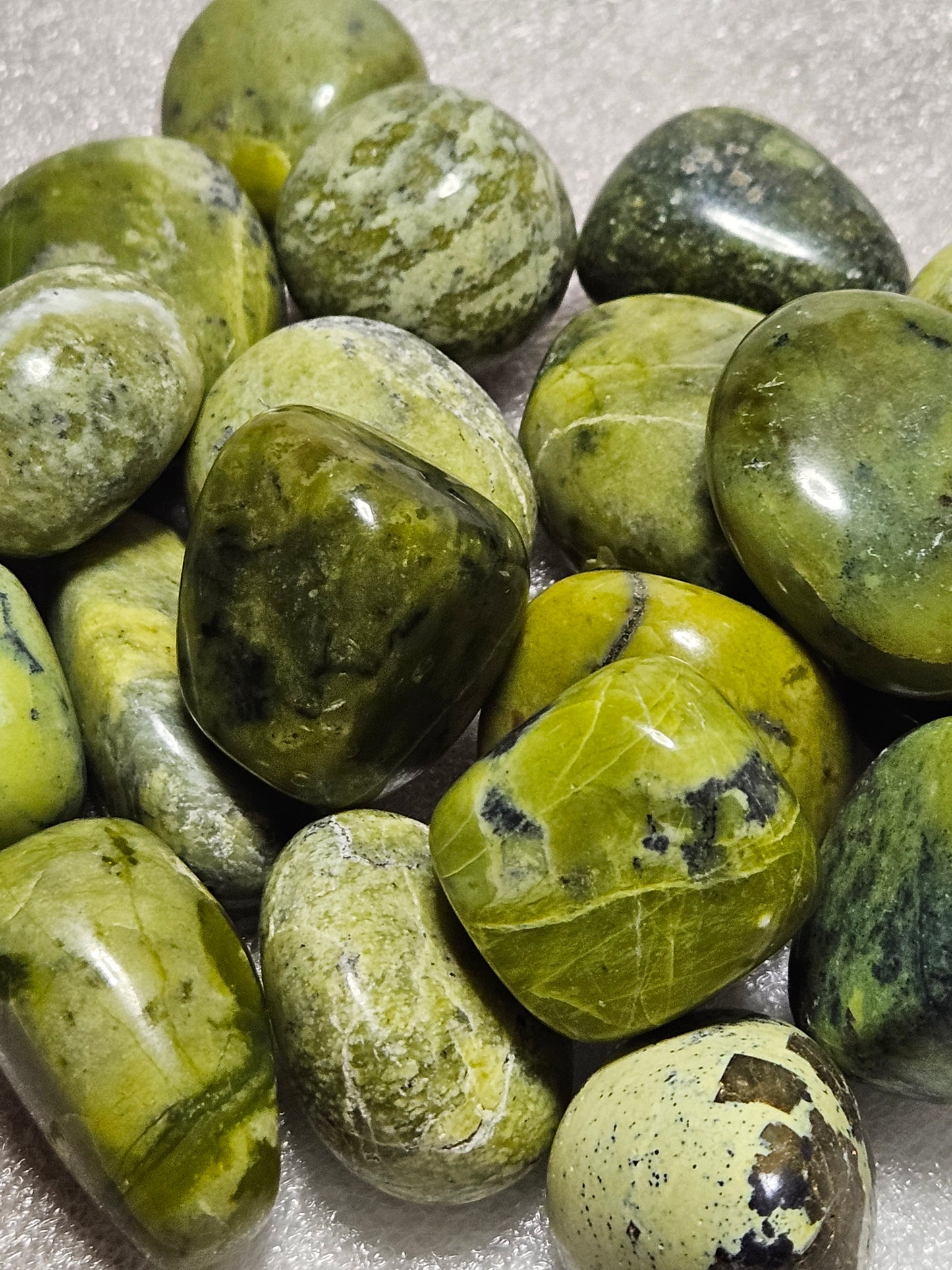 Serpentine Tumble Stones - Peru