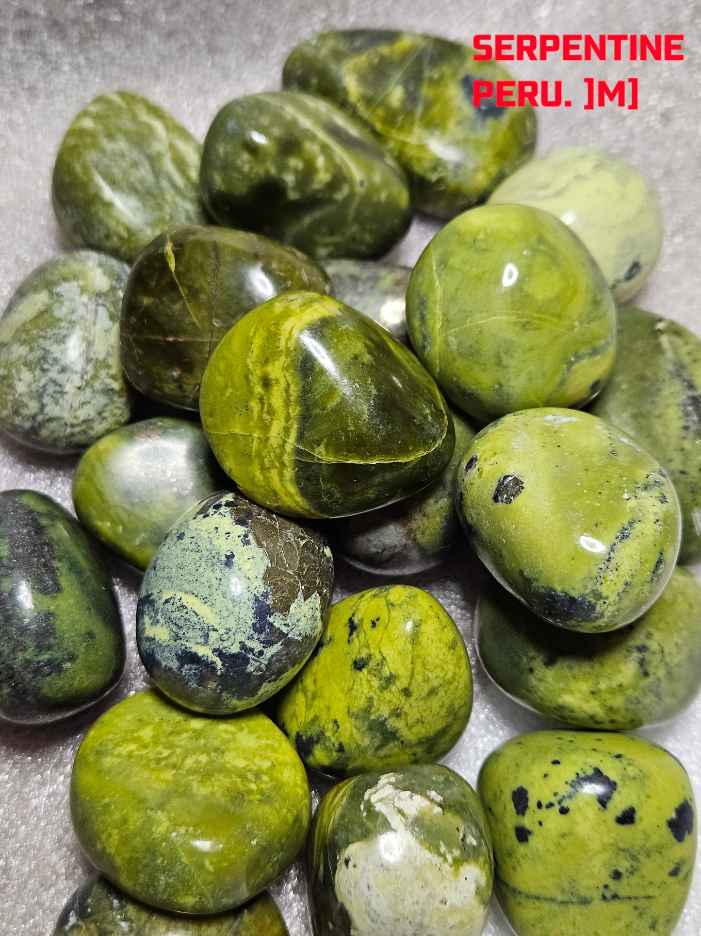 Serpentine Tumble Stones - Peru