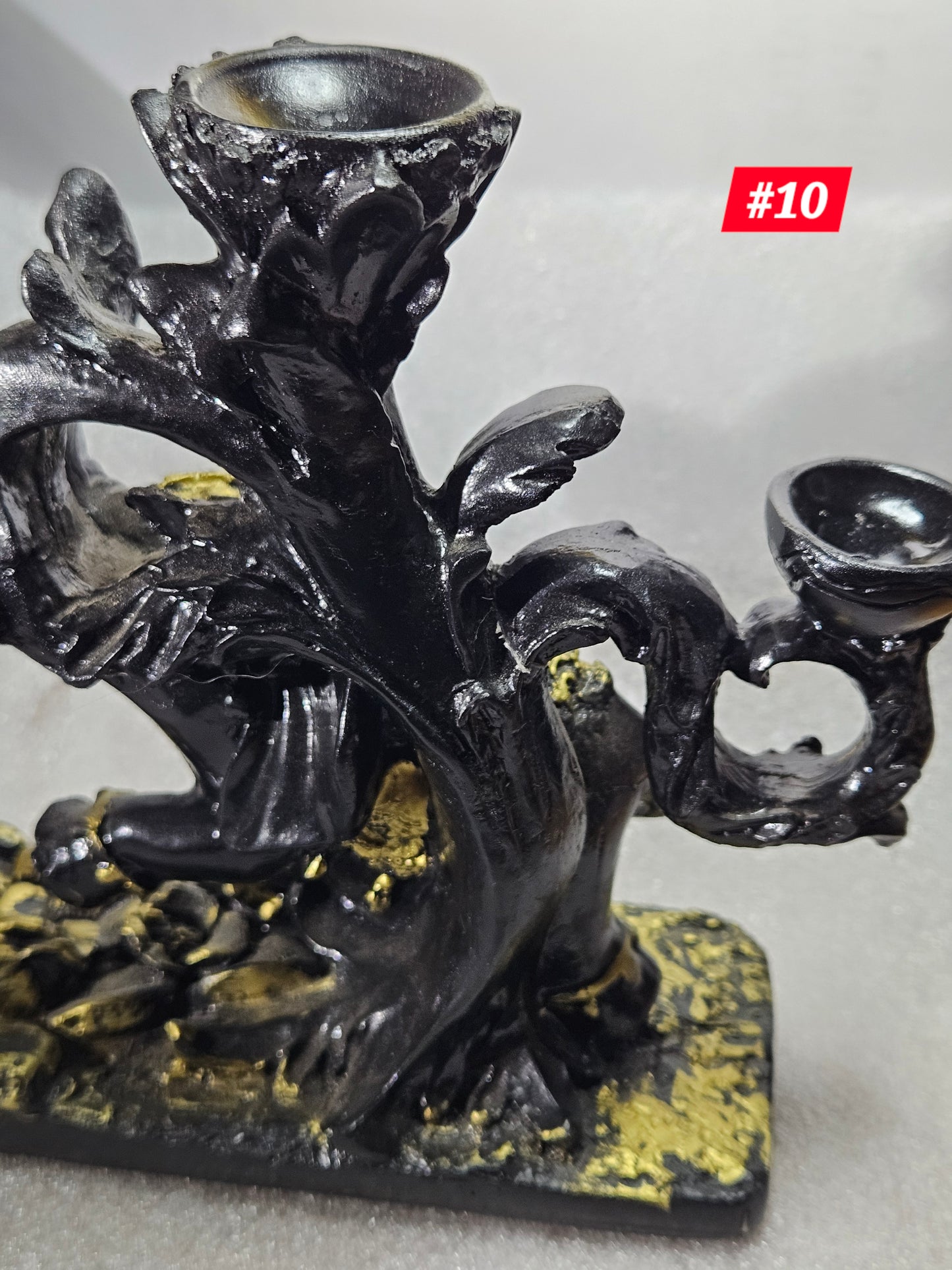 Elephant Sphere Stand W/4 Tiger's Eye Spheres