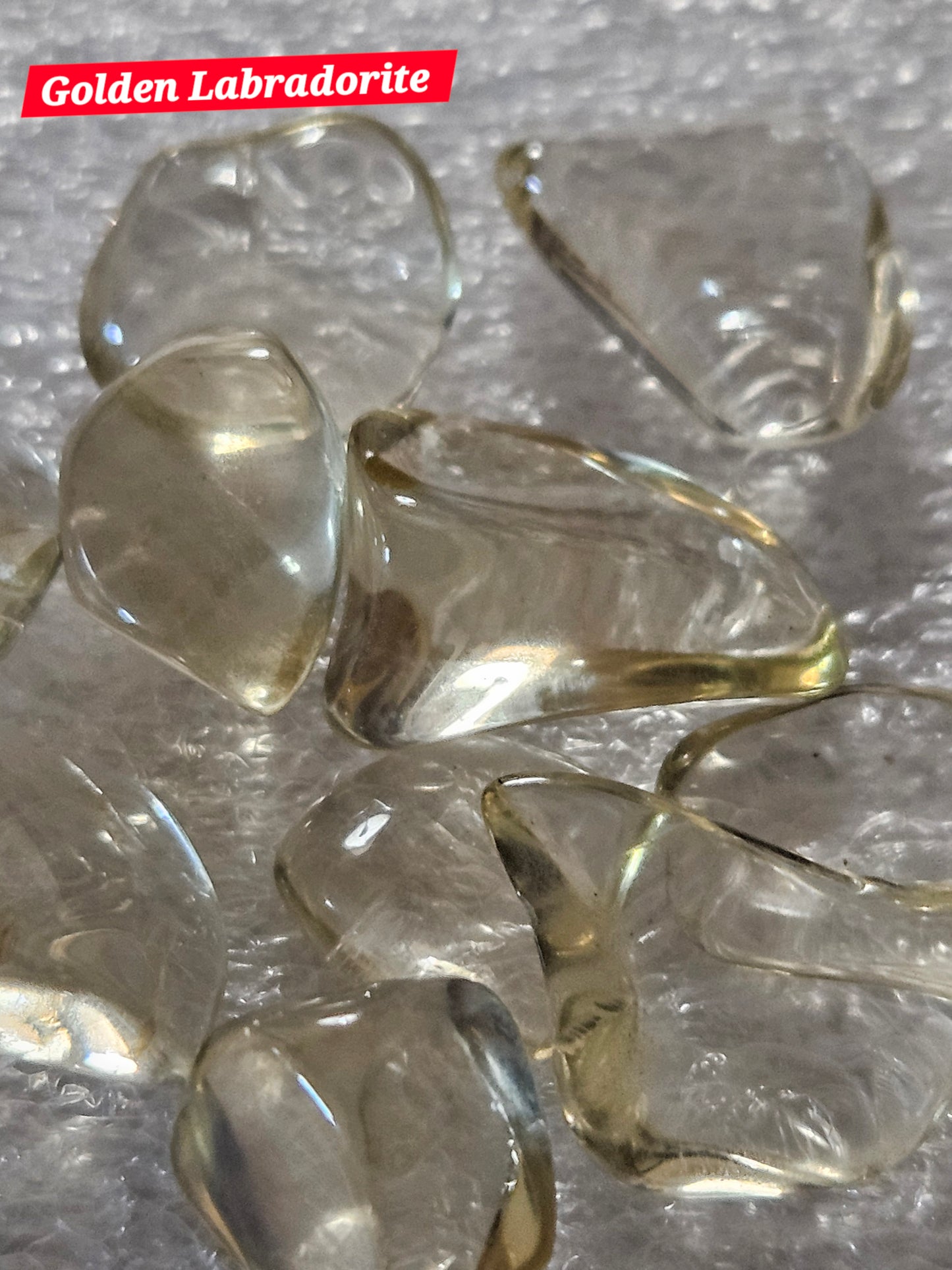 Golden Labradorite Tumble Stone -Rare