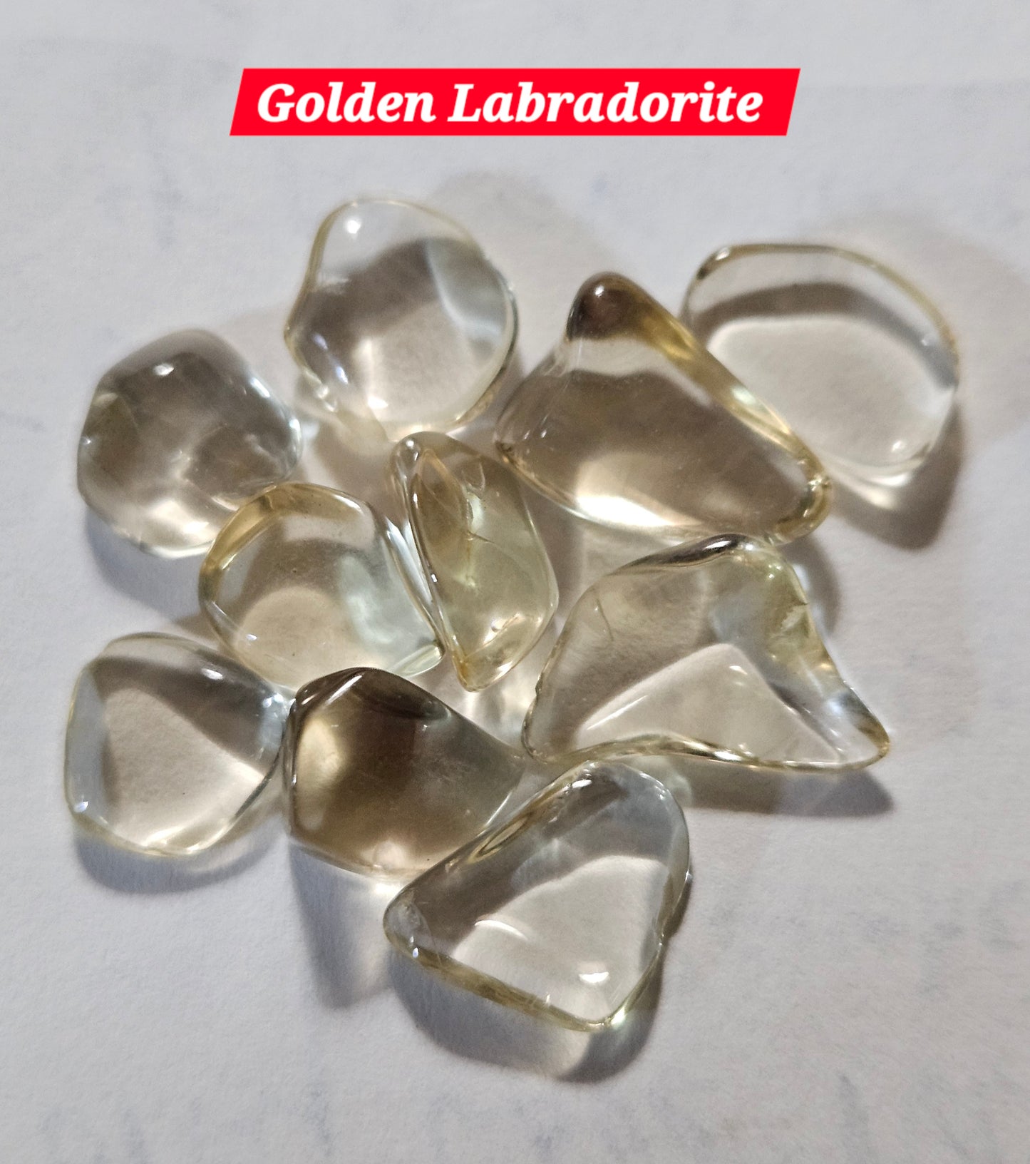 Golden Labradorite Tumble Stone -Rare