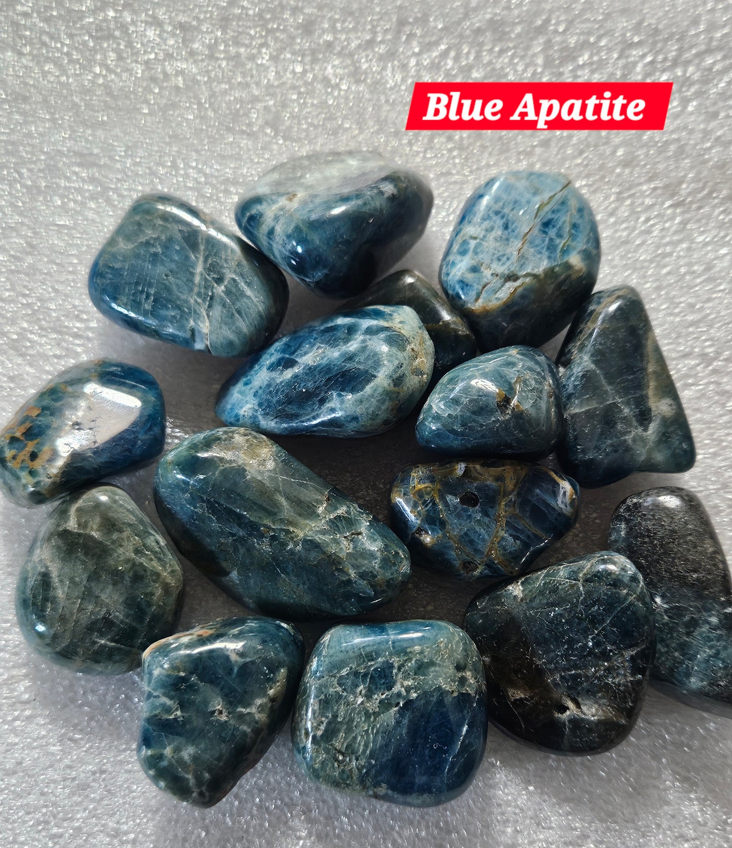 Blue Apatite Tumble Stone
