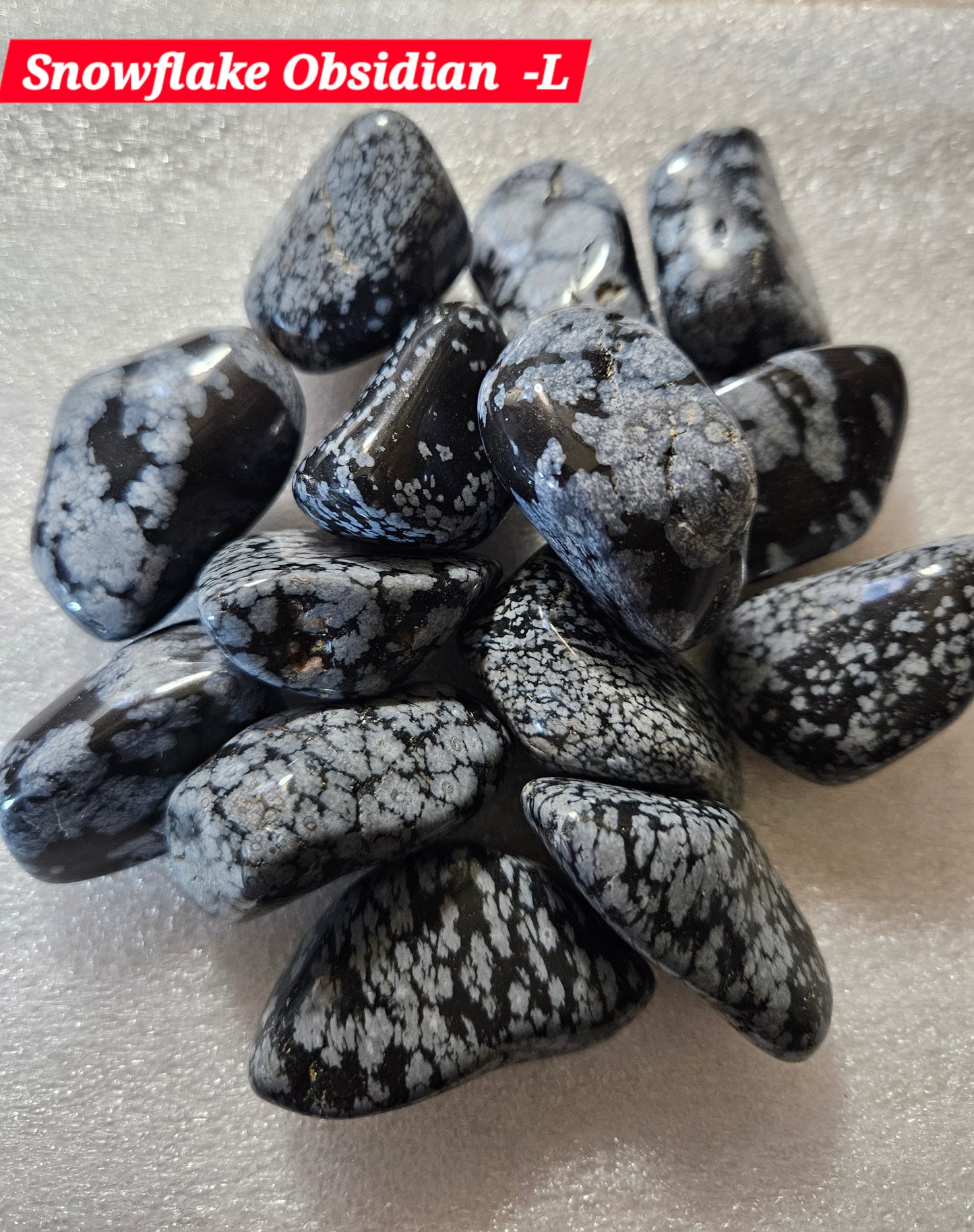 Snowflake Obsidian Tumble Stone