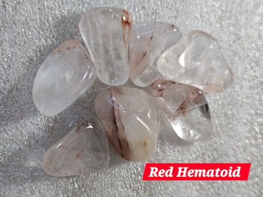 Red Hematoid Quartz Tumble Stone