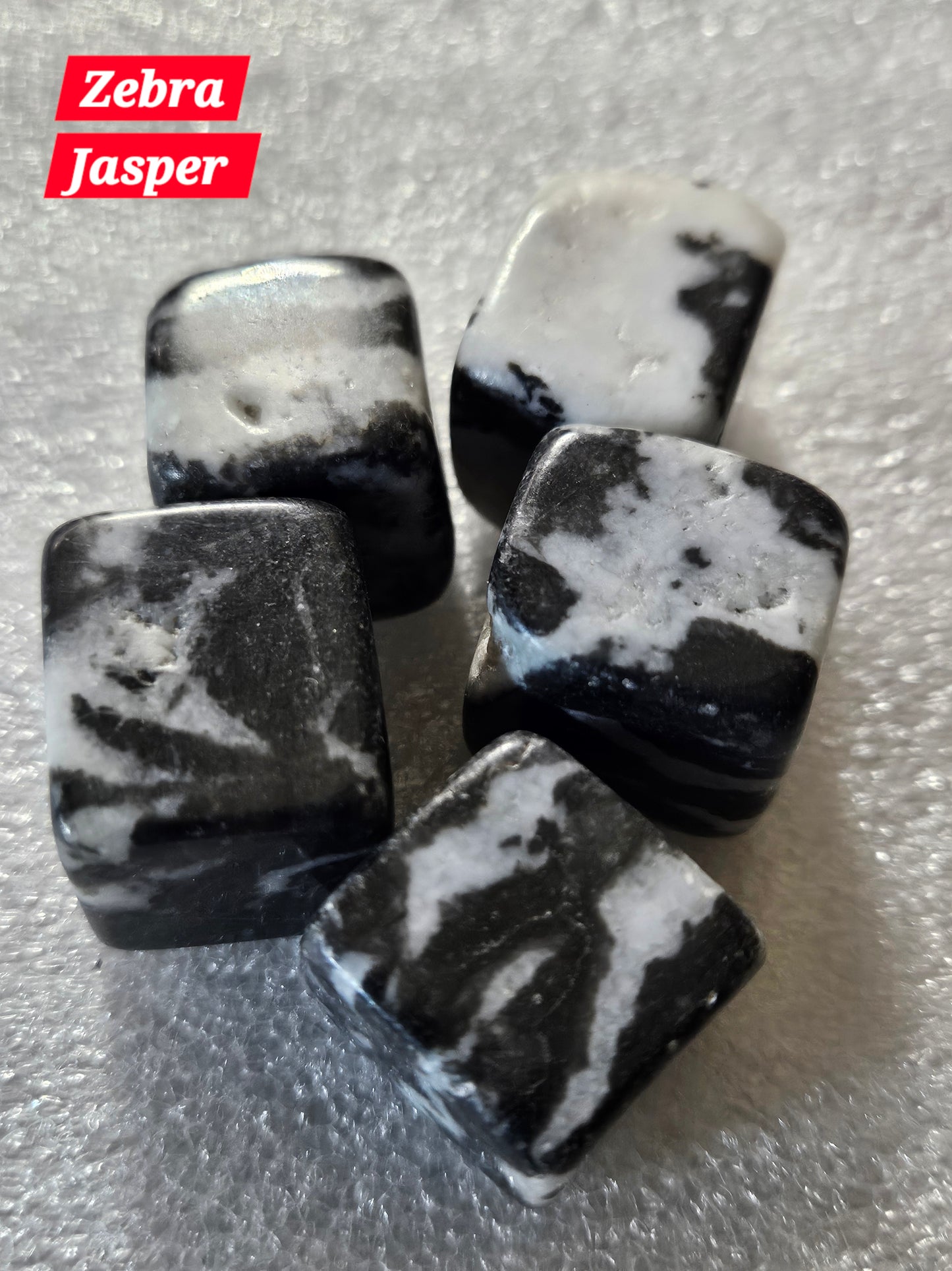 Tumbled Zebra Jasper Cubes