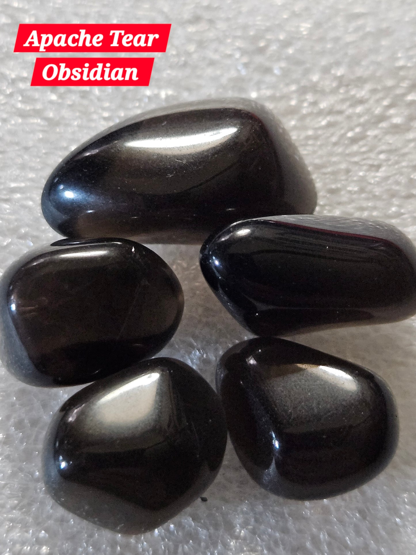 Apache Tear Obsidian Tumble Stone