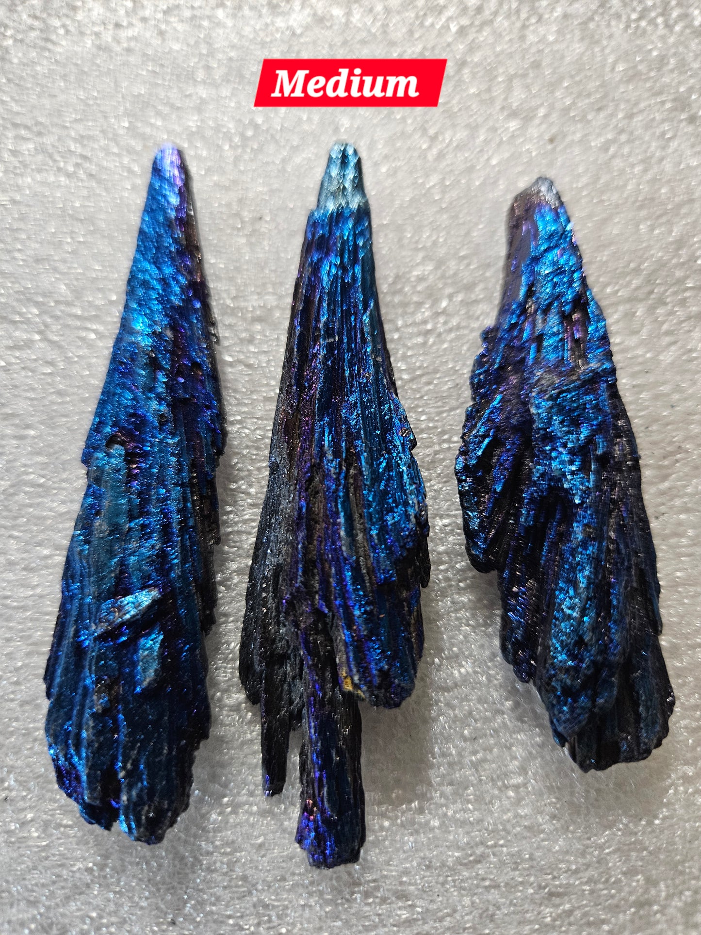 Titanium Blue Kyanite Fan - Medium