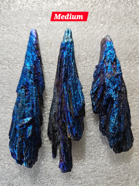 Titanium Blue Kyanite Fan - Medium
