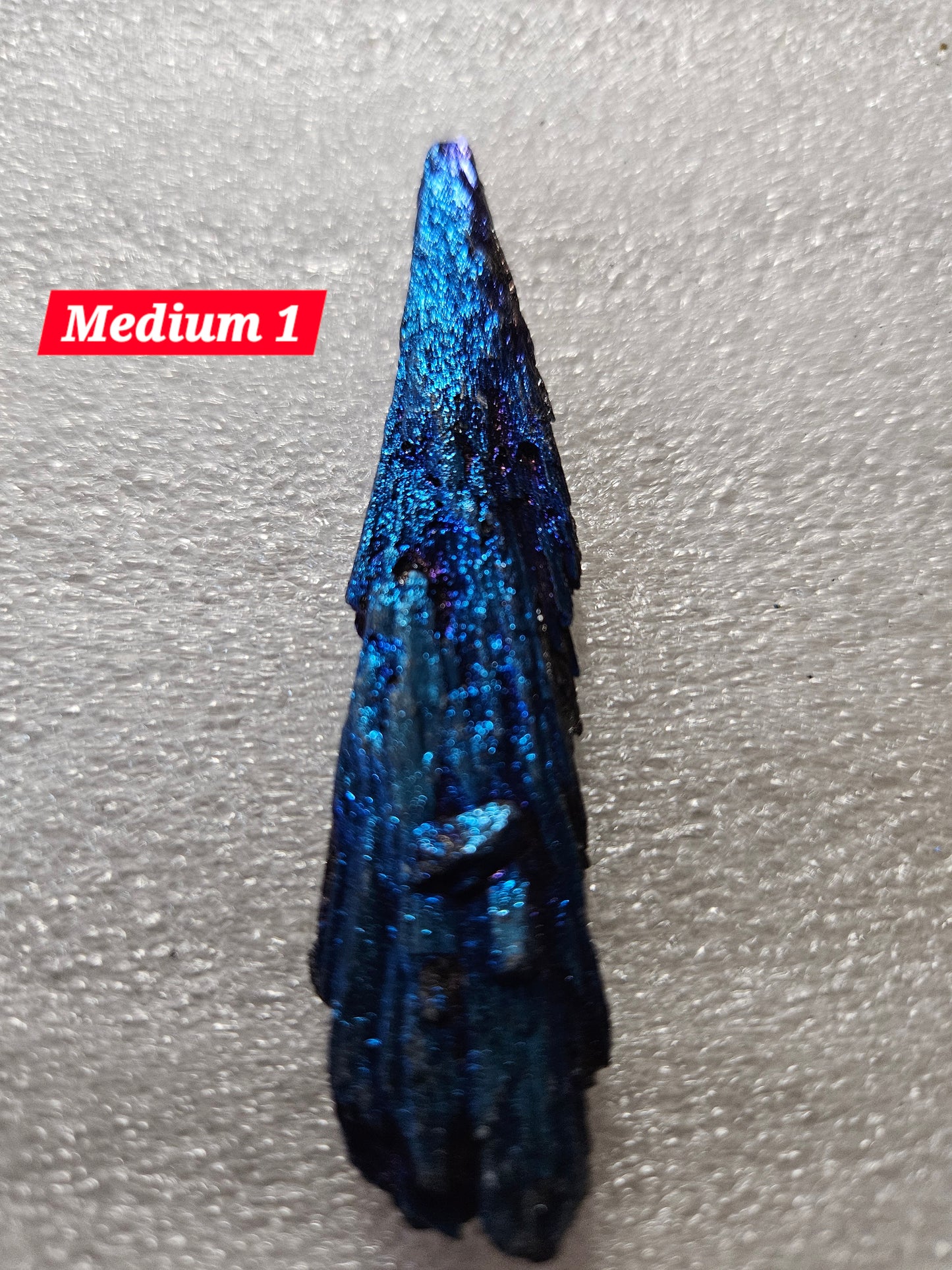 Titanium Blue Kyanite Fan - Medium