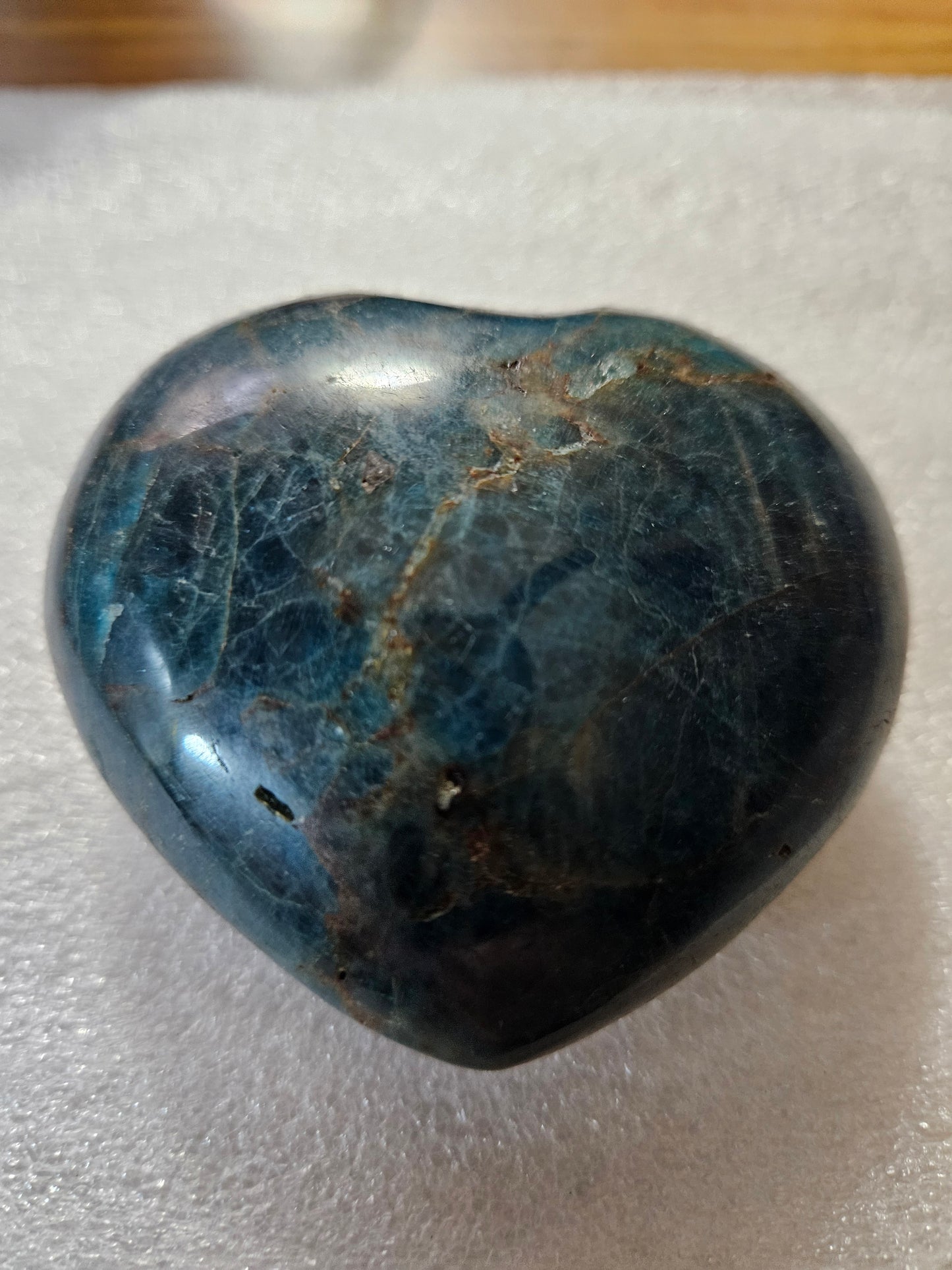 Blue Apatite Heart