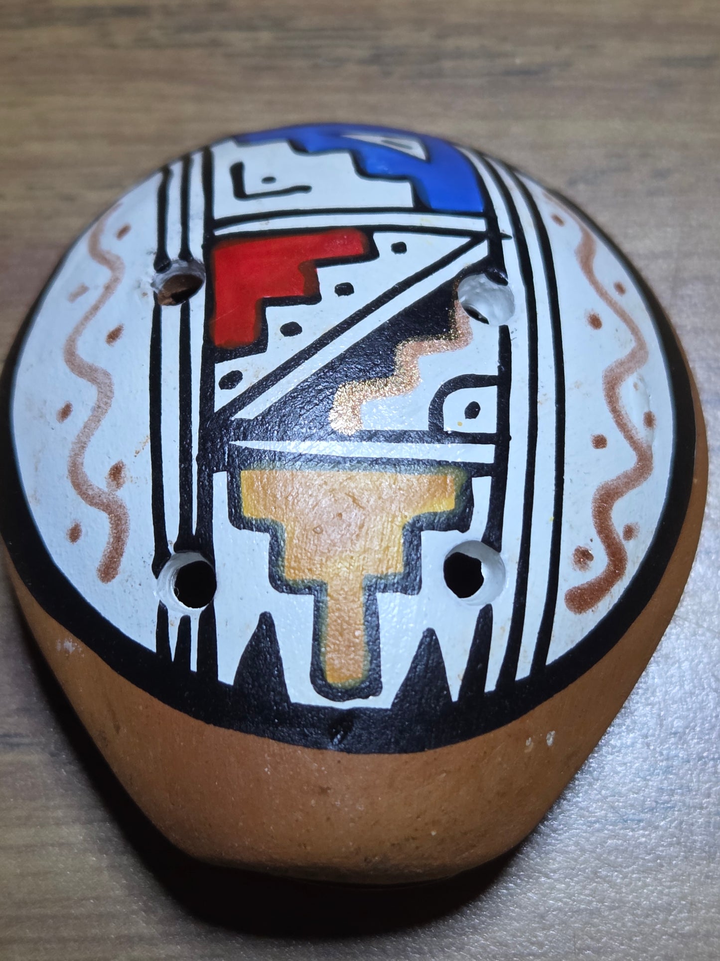 Clay Ocarina Whistle  Oval