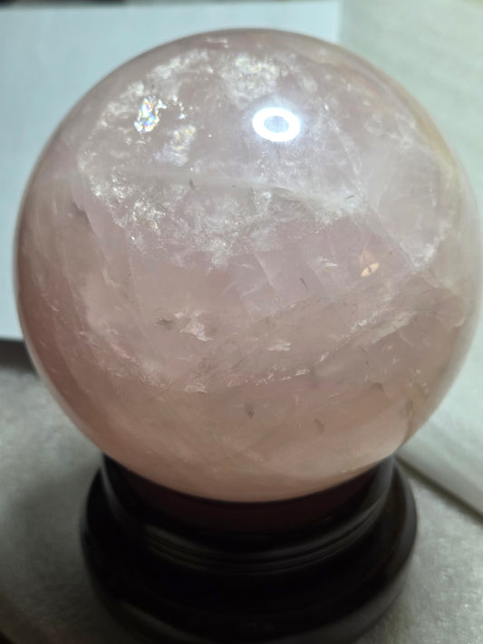 Rose Quartz Crystal Sphere