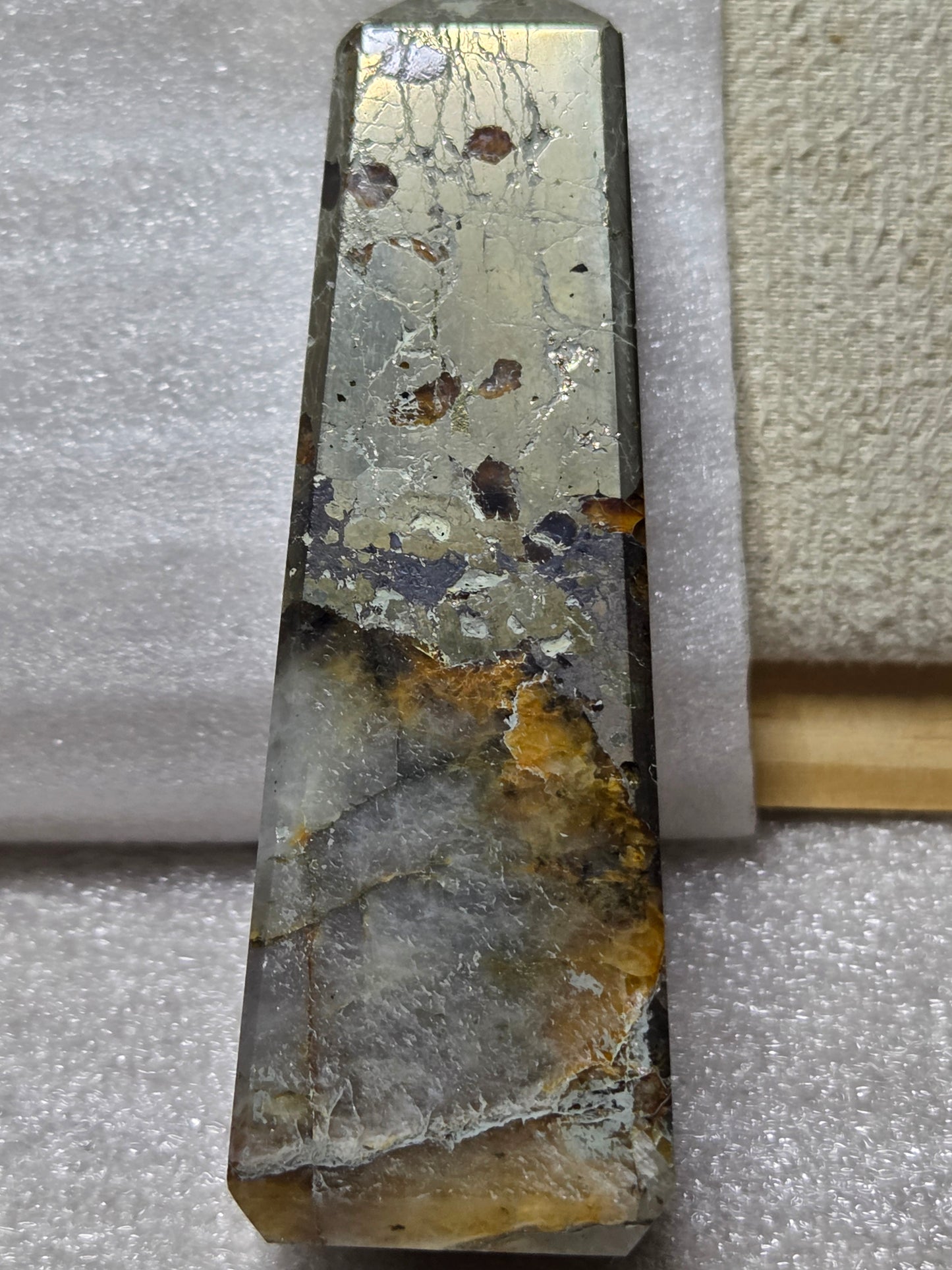 Golden Healer w/Pyrite 4-sided Obelisk Tower - RARE