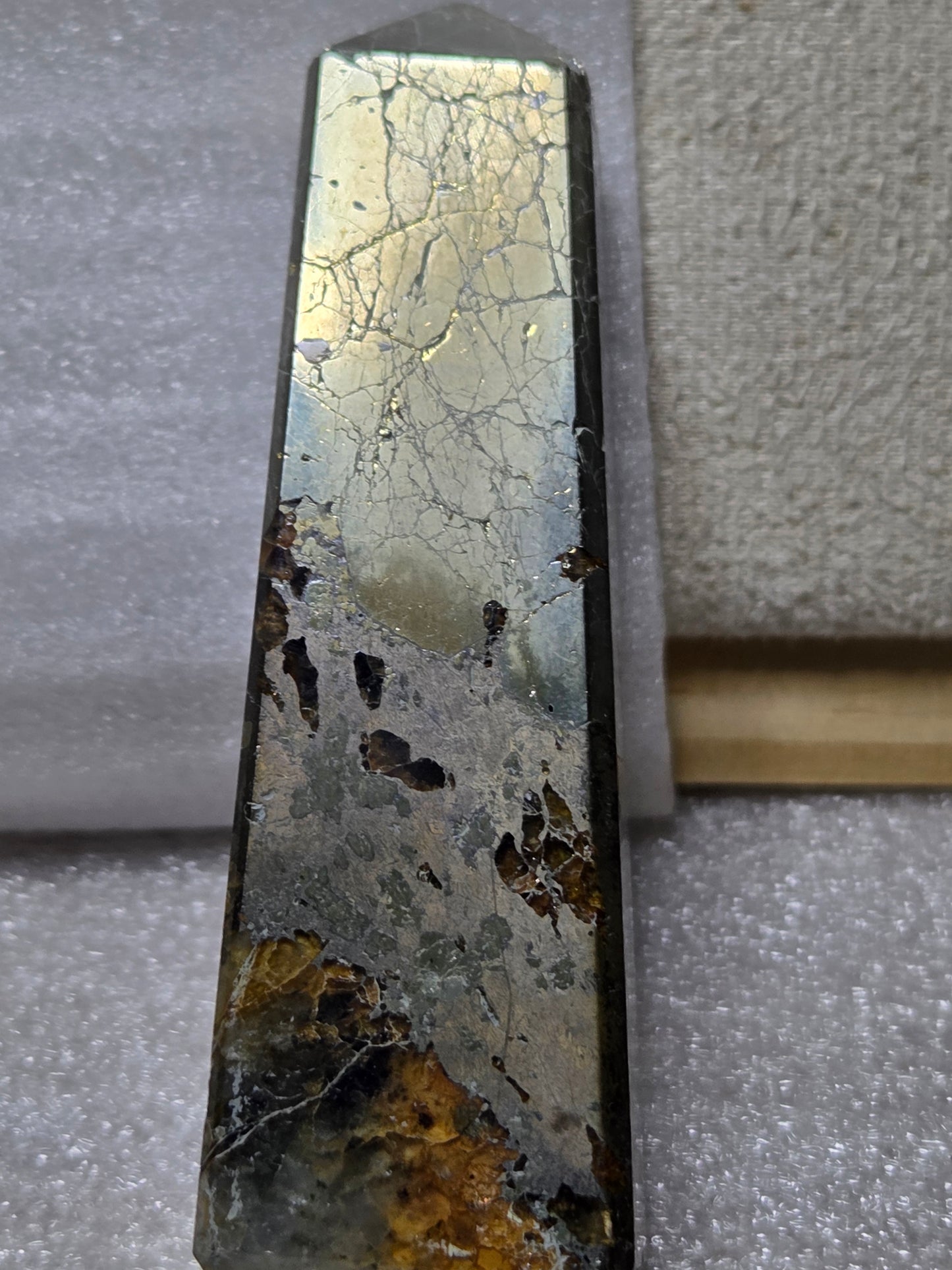 Golden Healer w/Pyrite 4-sided Obelisk Tower - RARE