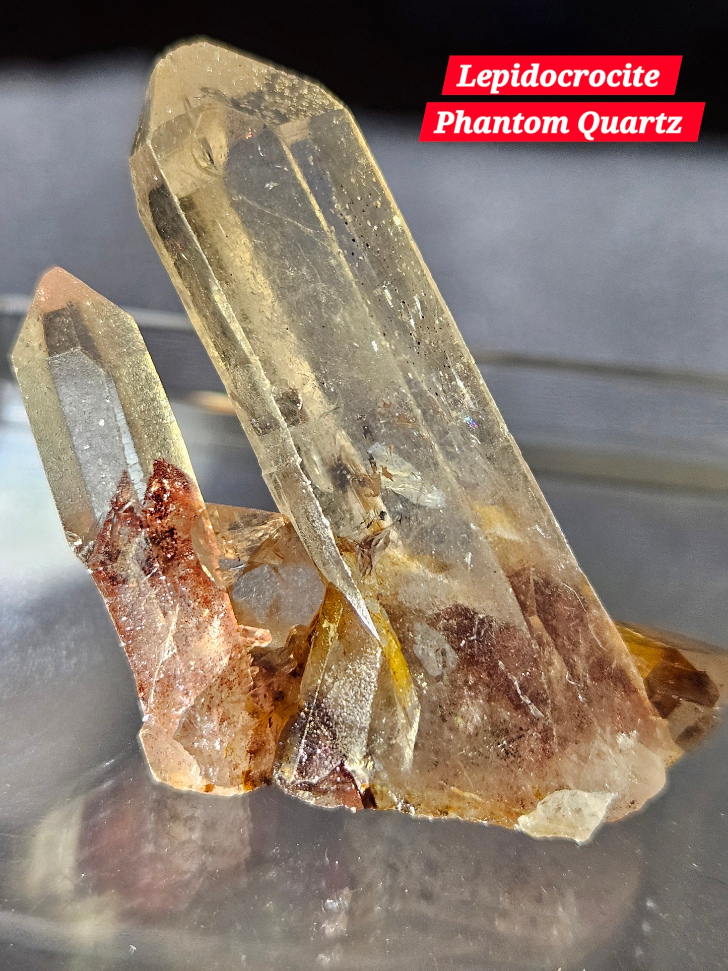 Lepidocrocite Phantom Quartz