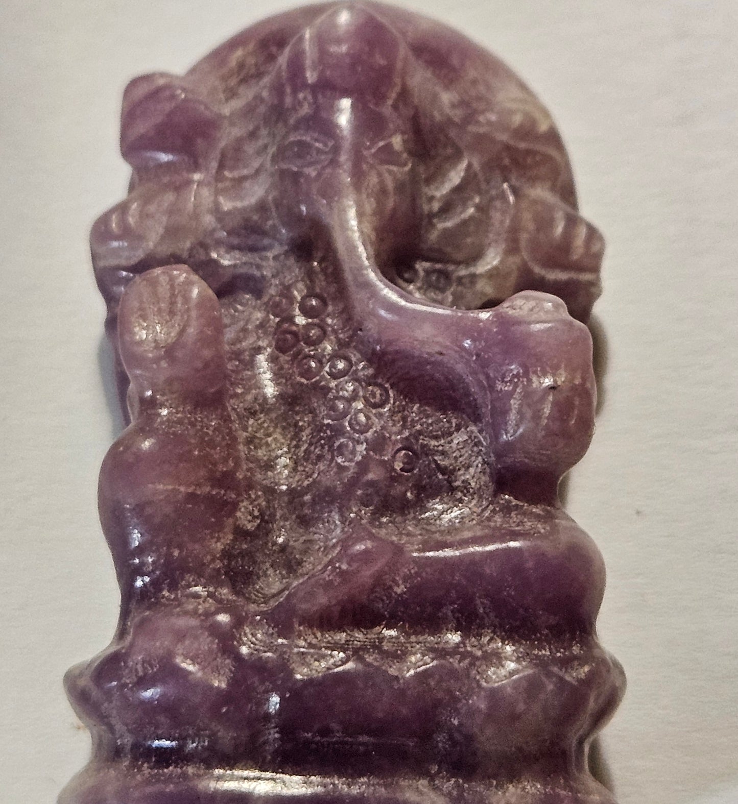 Lepidolite Ganesha 1.94" Tall