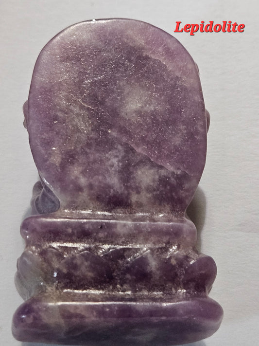 Lepidolite Ganesha 1.94" Tall