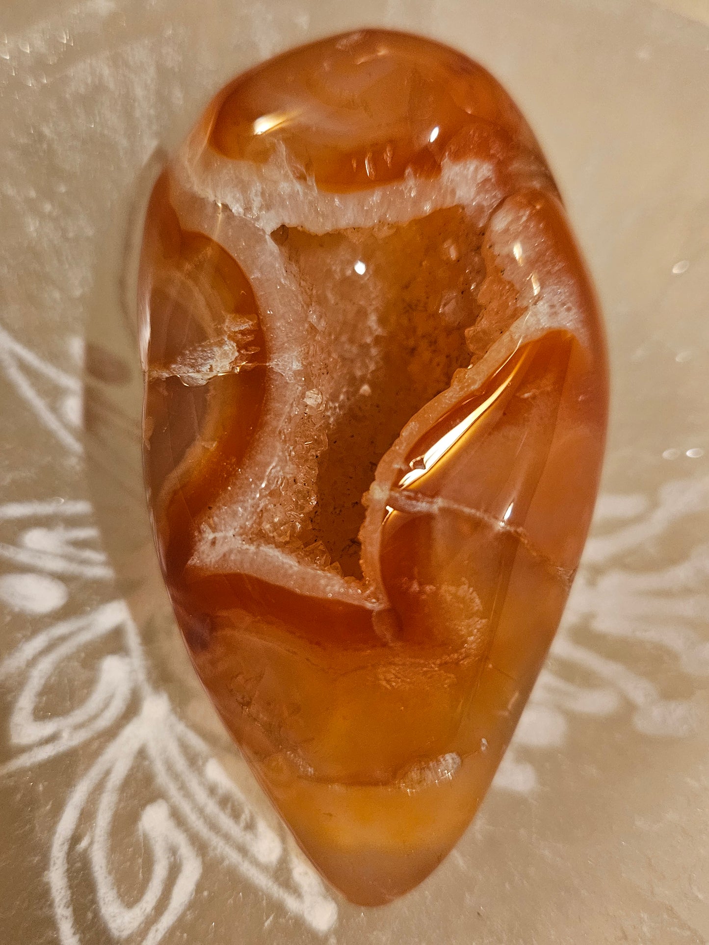 Carnelian Geode Druzy #9