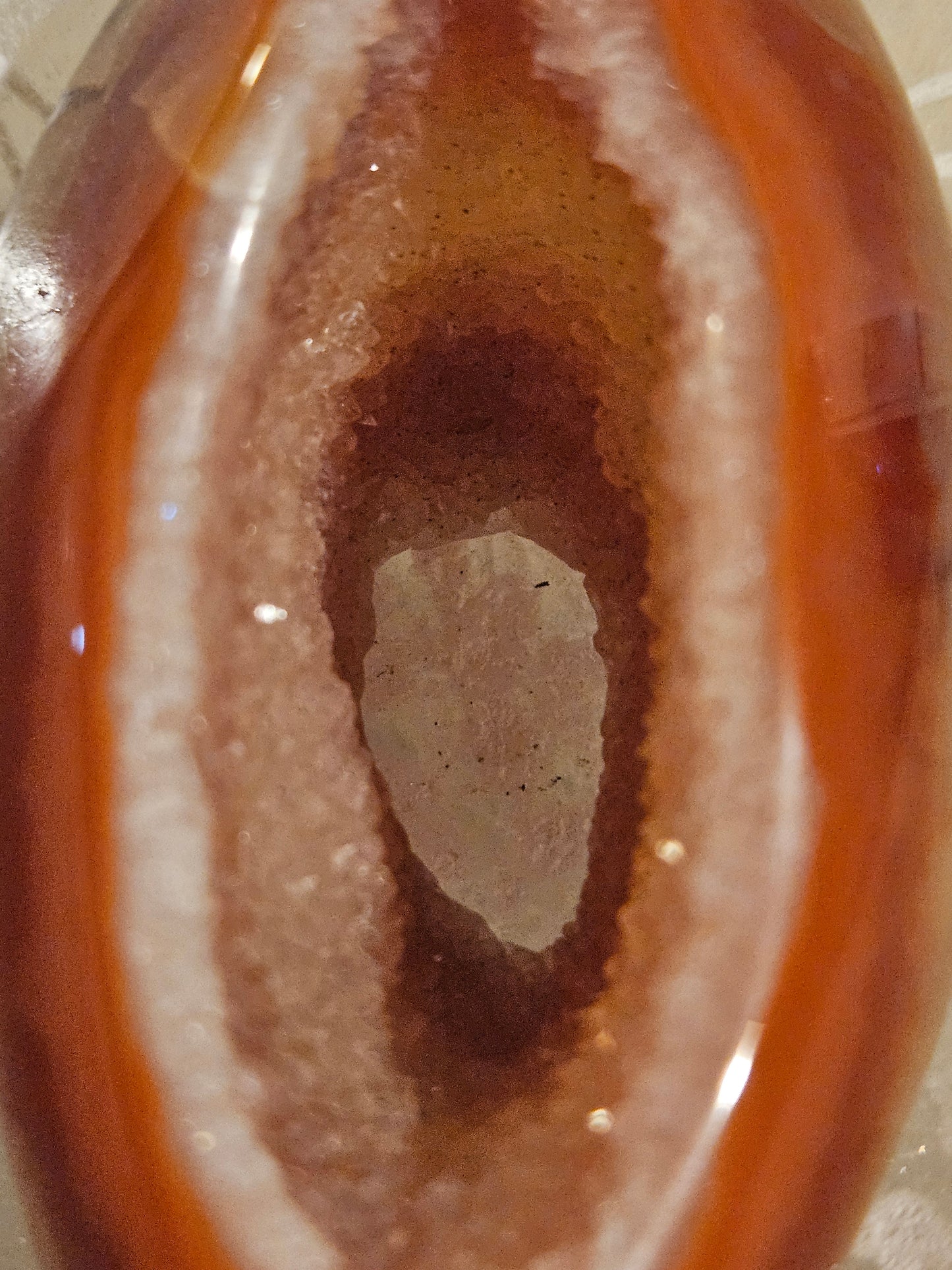 Carnelian Geode Druzy #13