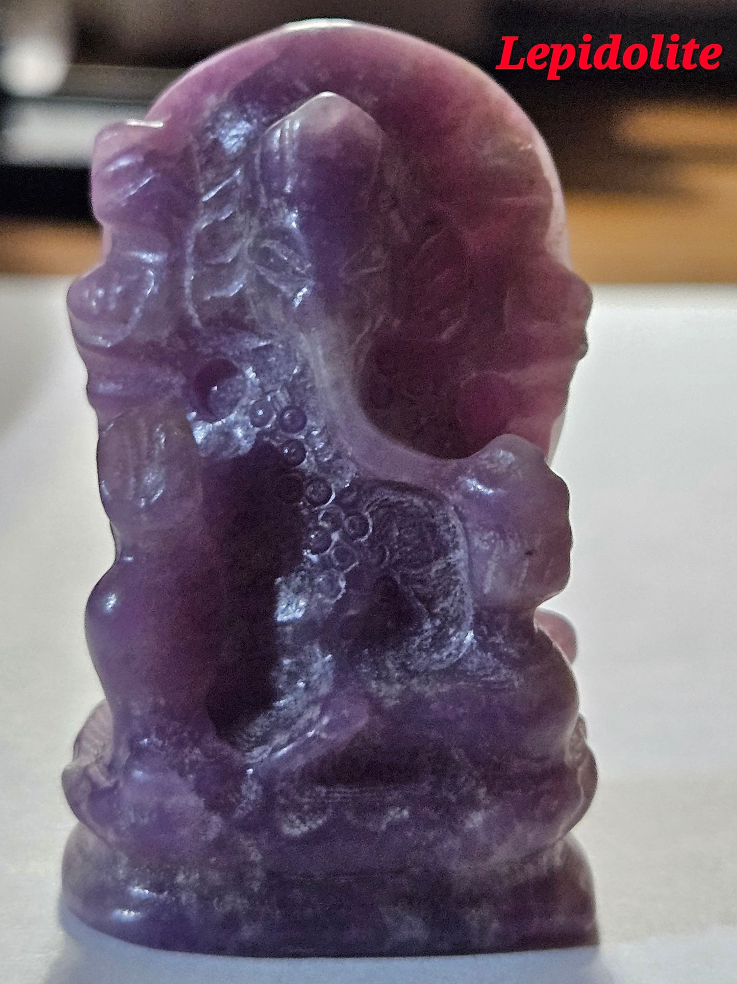 Lepidolite Ganesha 1.94" Tall