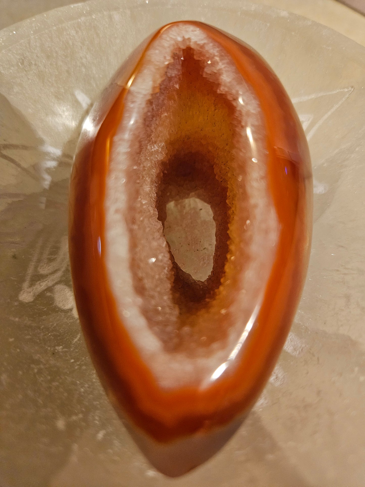 Carnelian Geode Druzy #13