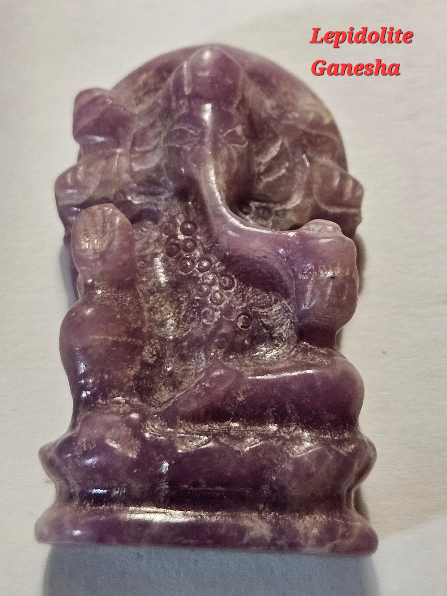 Lepidolite Ganesha 1.94" Tall