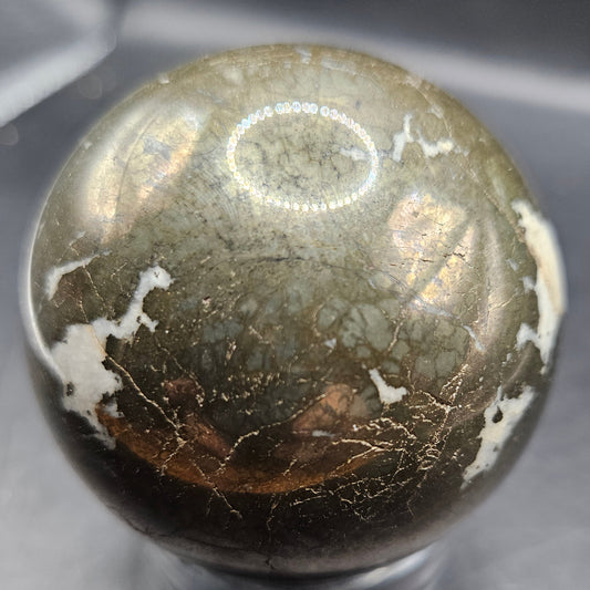 Pyrite Sphere (medium  @ 58.7mm)