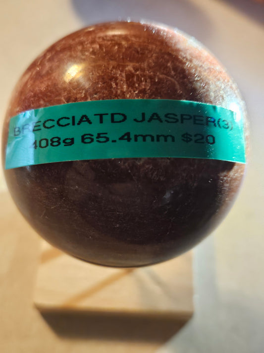Brecciated Jasper Sphere #3