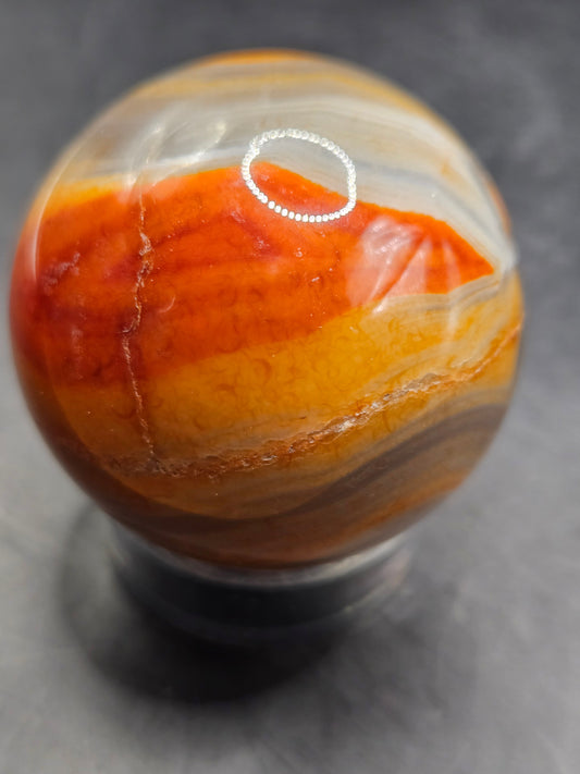 Red Agate Sphere #3