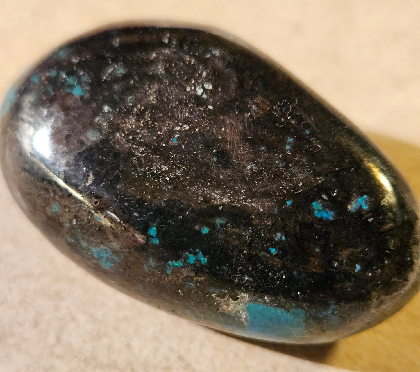 Spider Web Chrysocolla Stone (S)