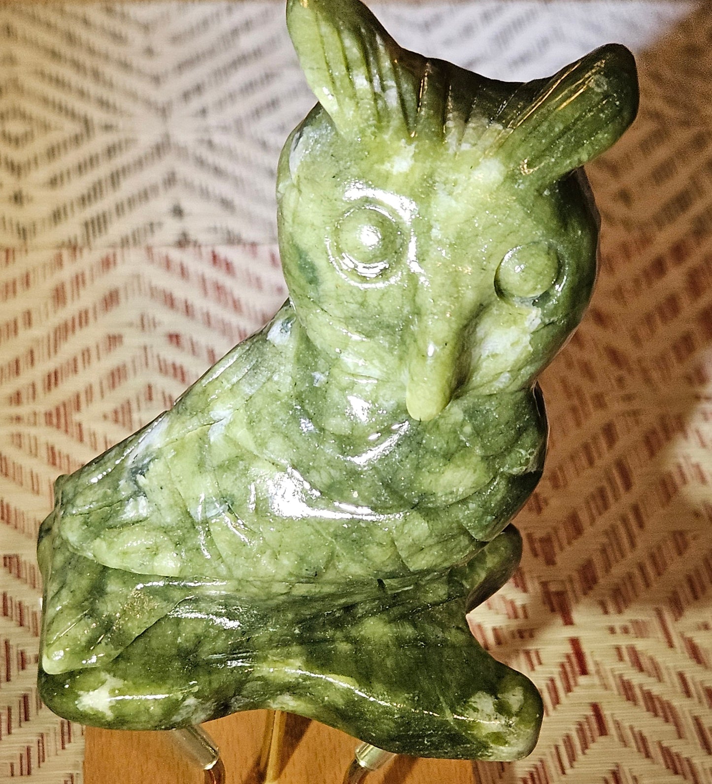Nephrite Jade Owl