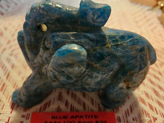 Blue Apatite Elephant