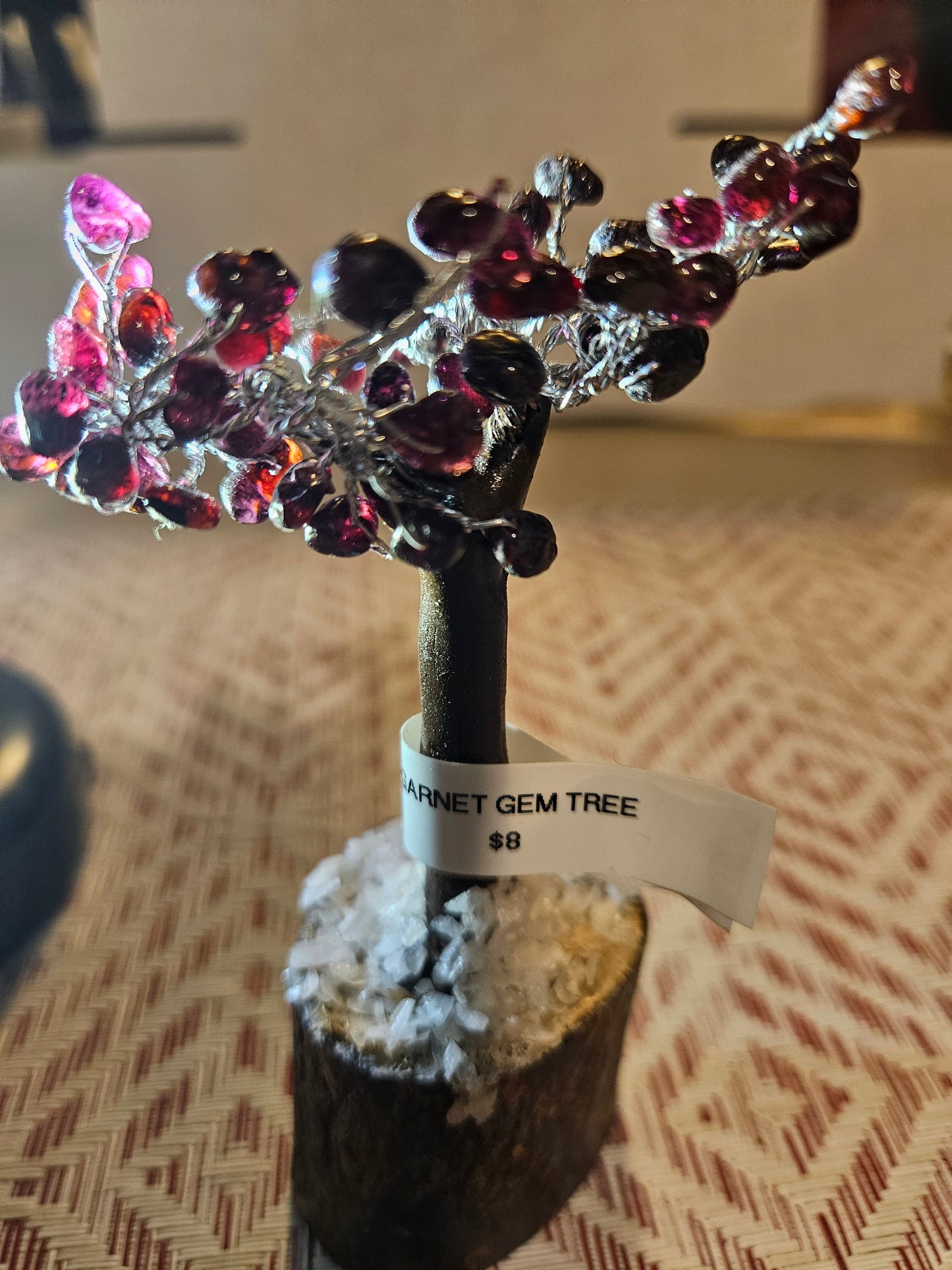 4" Gem Tree - Garnet