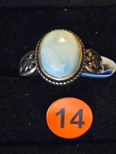 Larimar Crystal Ring  14