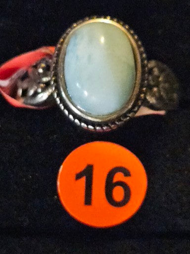 Larimar Crystal Ring 16