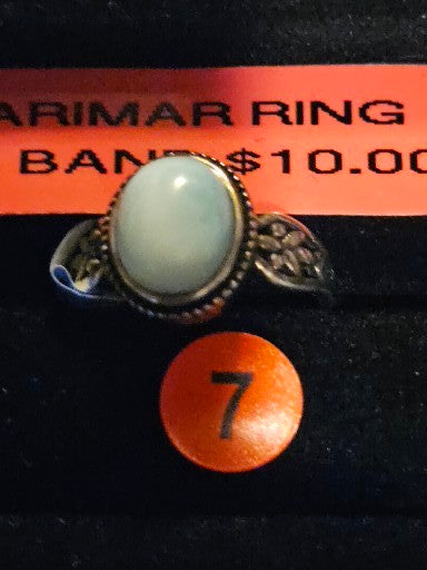 Larimar Crystal Ring  7