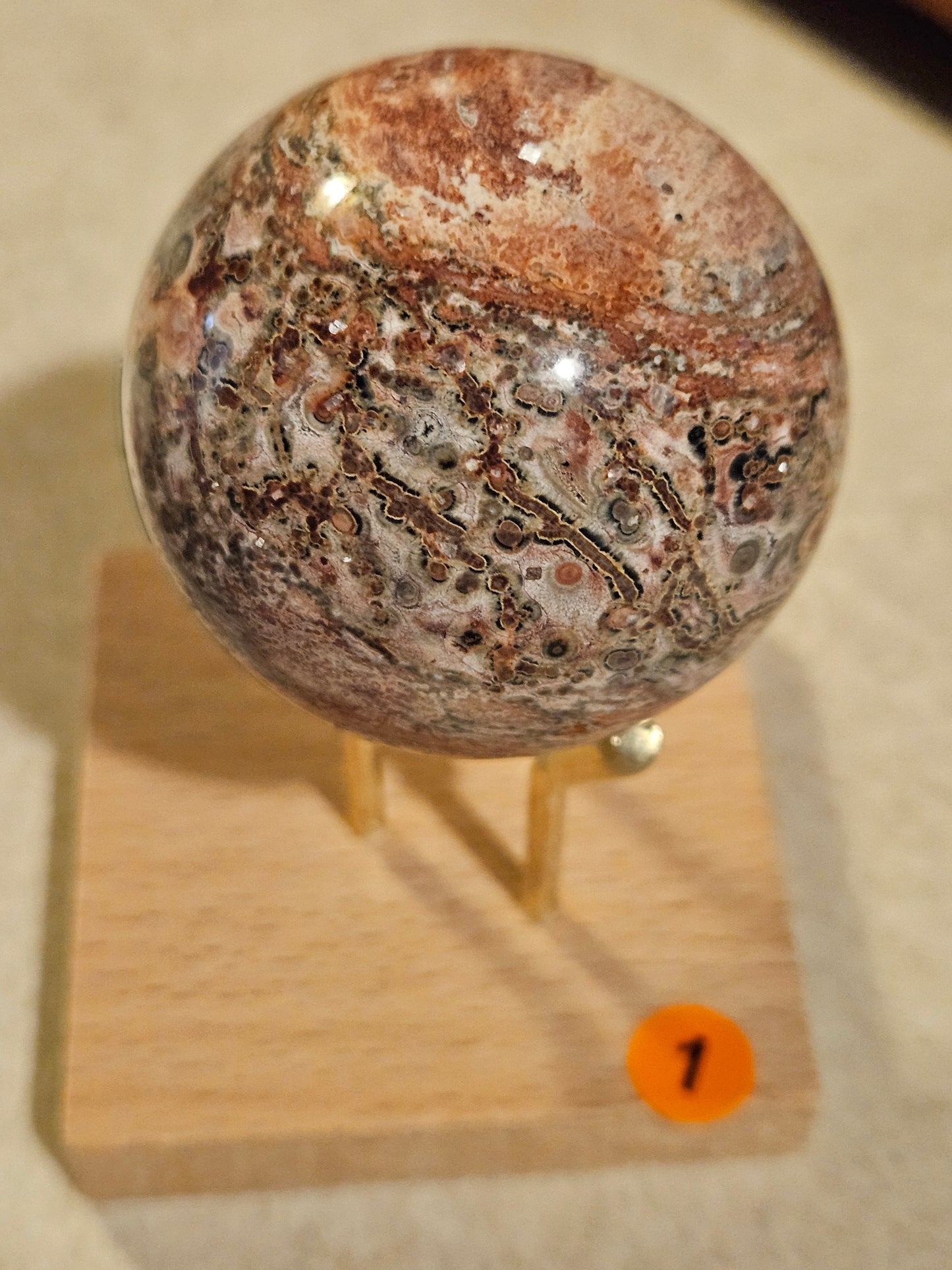 Leopard Skin Jasper Sphere 1