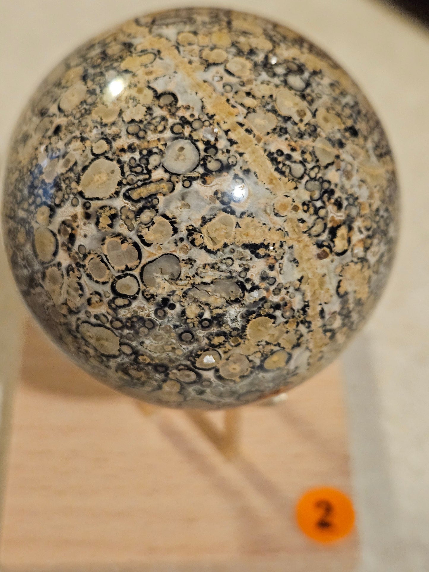 Leopard Skin Jasper Sphere 2