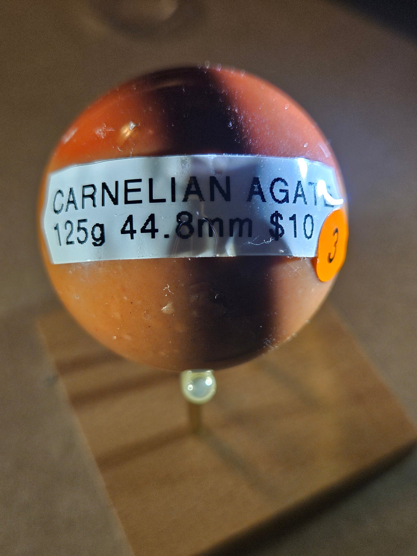 Carnelian Agate Crystal Spheres 3