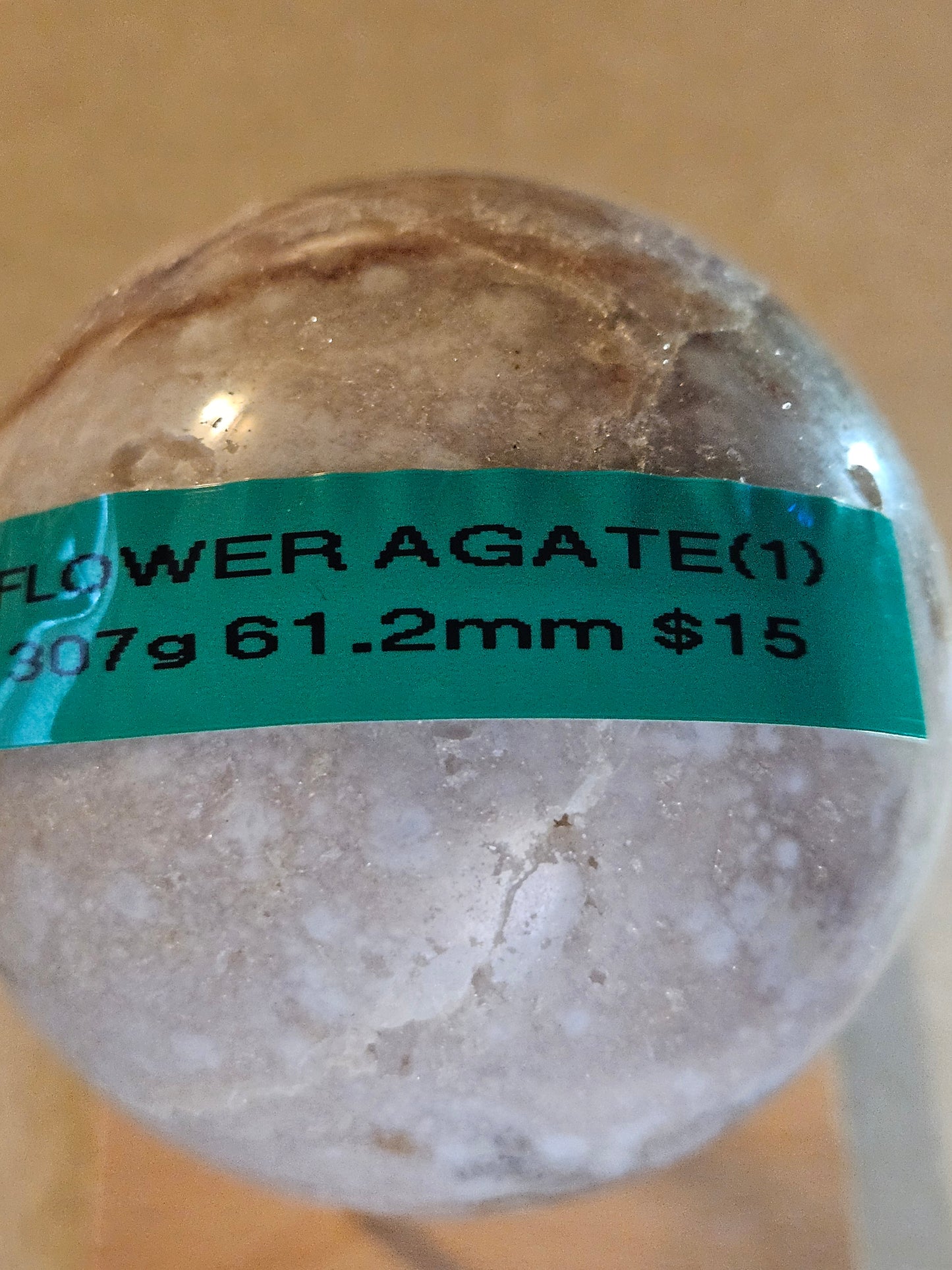 Flower Agate Crystal Sphere #1