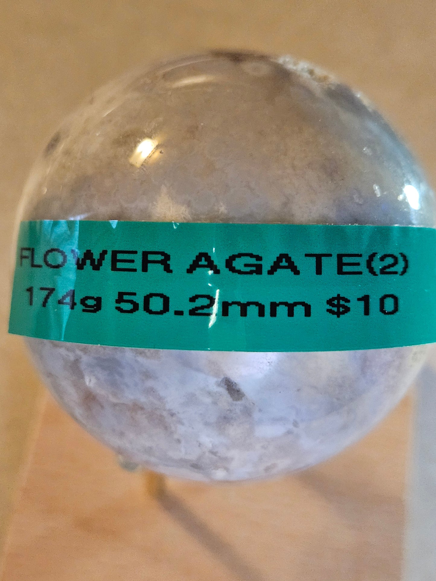 Flower Agate Crystal Sphere #2