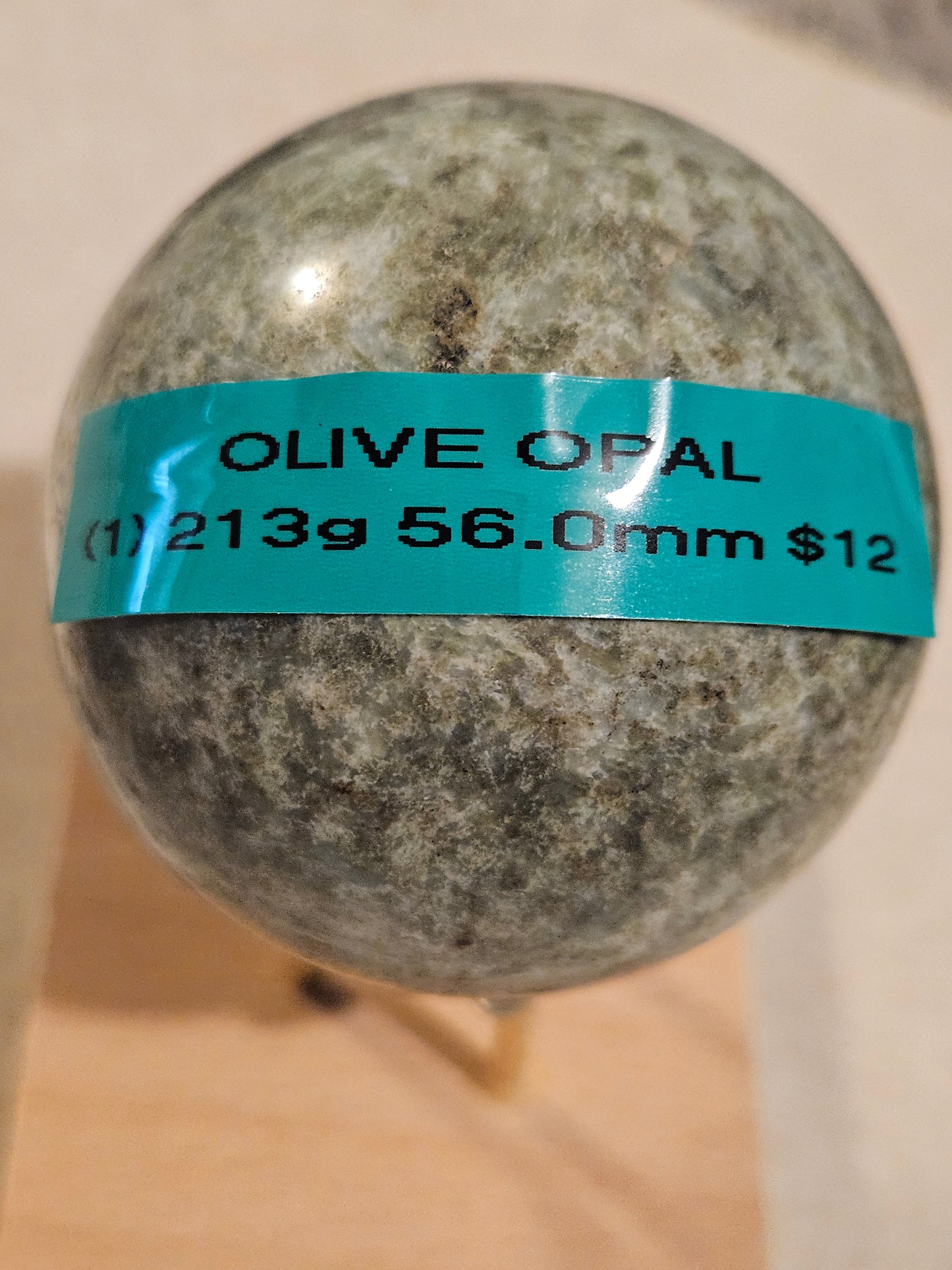 Olive Opal Sphere 1