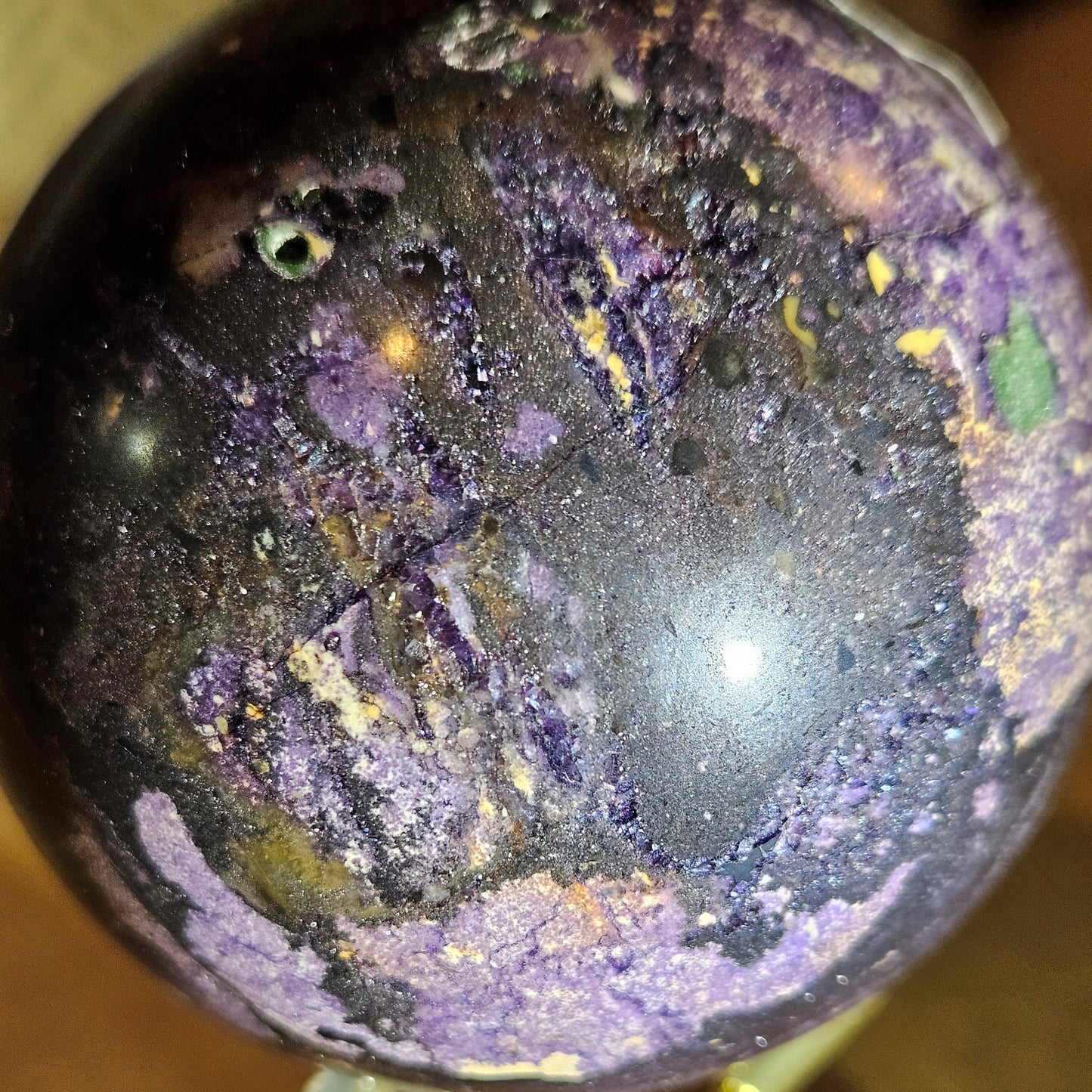 Lepidolite Crystal Sphere