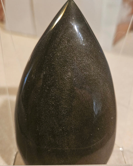 Gold Sheen Obsidian Flame/FF/Teardrop